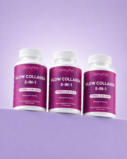 Glow Collagen 5-in-1 multi collagen supplement SM-GLWCOL-90
