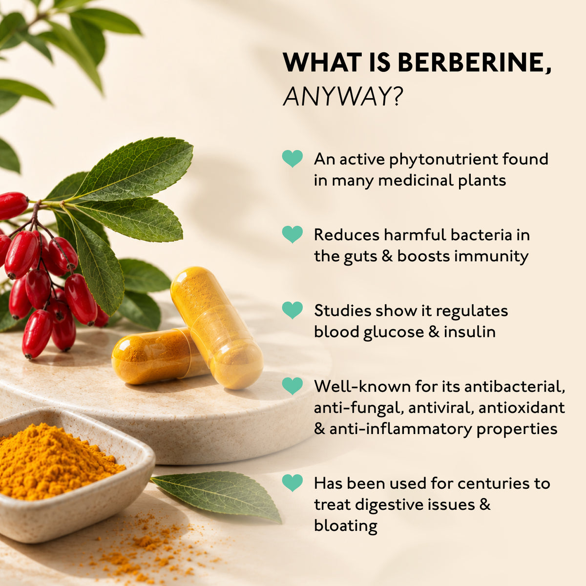 Berberine 1500mg - Φυσικό συμπλήρωμα αδυνατίσματος