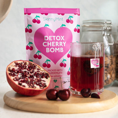 Detox Cherry Bomb Superfood Detox Tea  SM0000592020, SM0000592025, SM-DCB-4