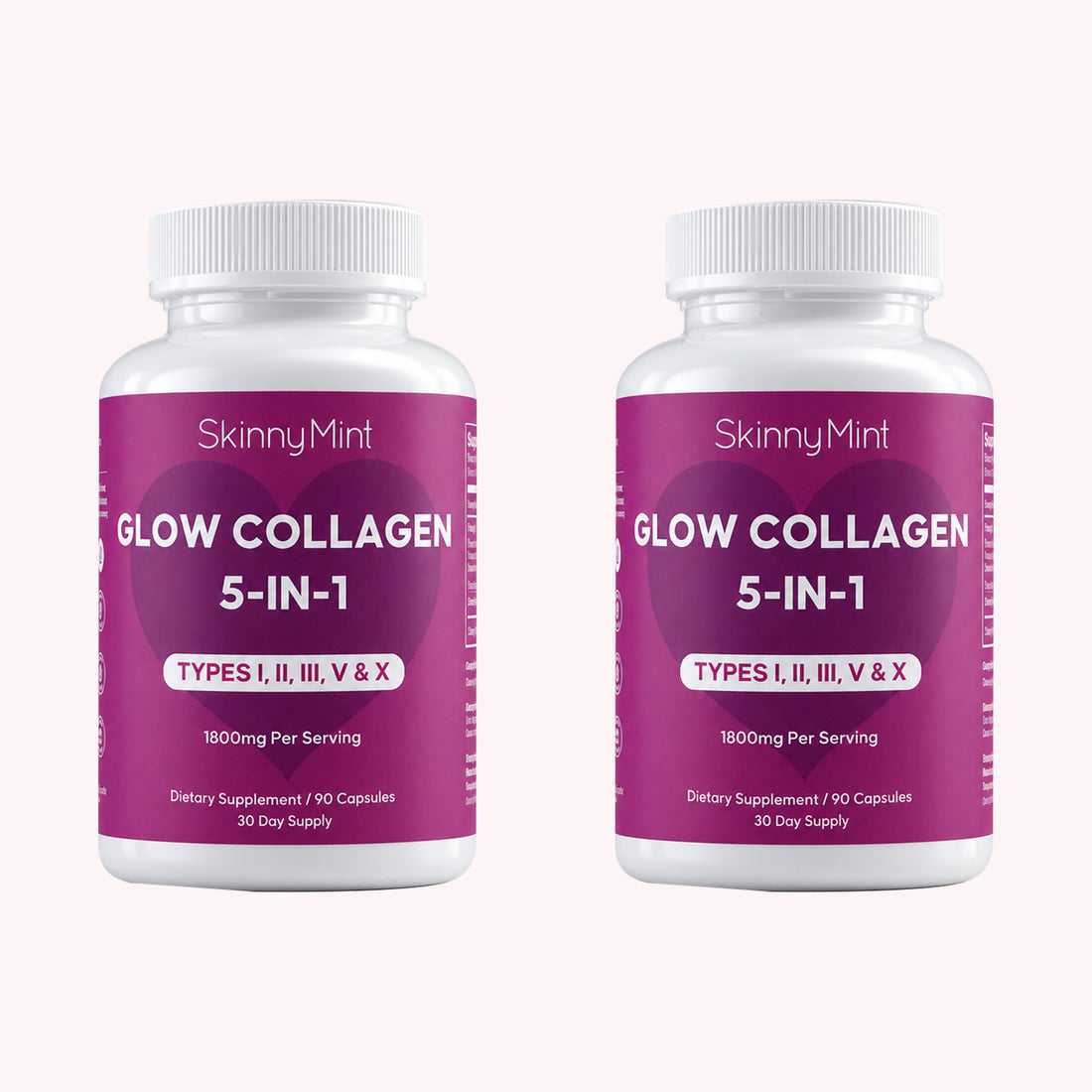 Glow Collagen 5-in-1 multi collagen supplement for skin, hair and nails SM-GLWCOL-90
