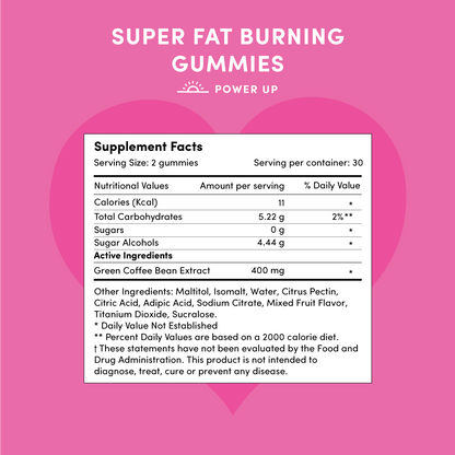 Power Up Gummies Supplement Facts